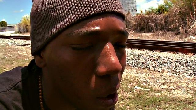 Real straight ebony agrees to going with white dude