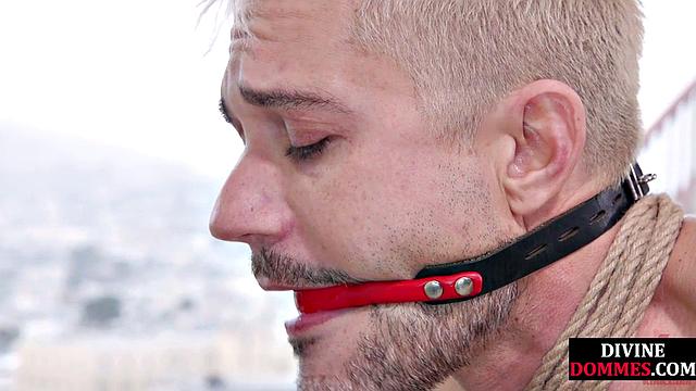 Stunning MILF dominates incel