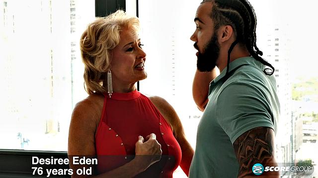 A 28-year-old fucks 76-year-old Desiree Eden