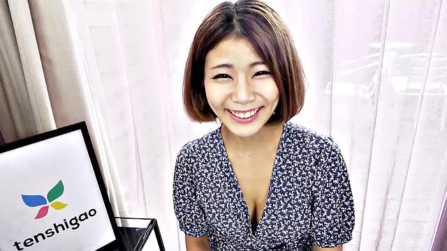 Petite Japanese Yoga instructor Miyu Shiratori visits us