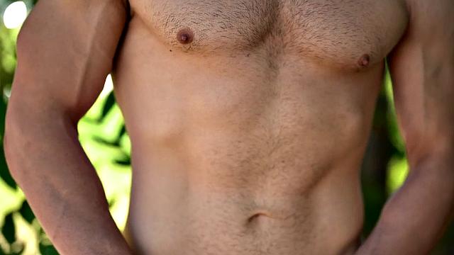 Solo eager jock wanks hard cock at home for facial