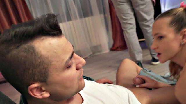 Nympho 21yo college babe seducing roomie