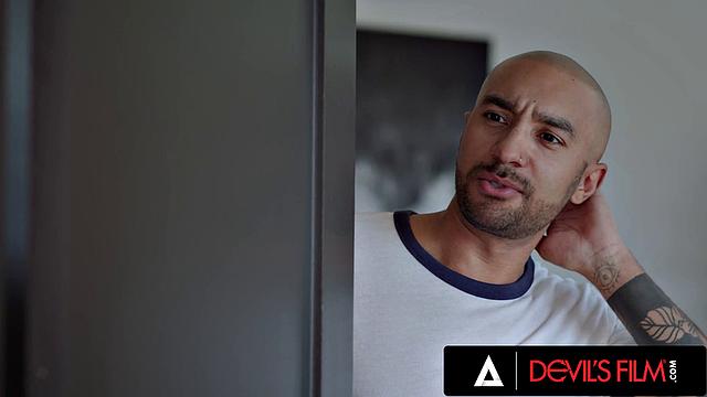 DEVILS FILM - Kimmy Kimms Dirty Hotline Secret Leads To Interracial Fuck With Roomie