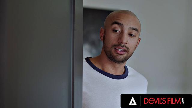 DEVILS FILM - Kimmy Kimms Dirty Hotline Secret Leads To Interracial Fuck With Roomie