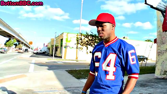 White guy fucks black handsome stud POV