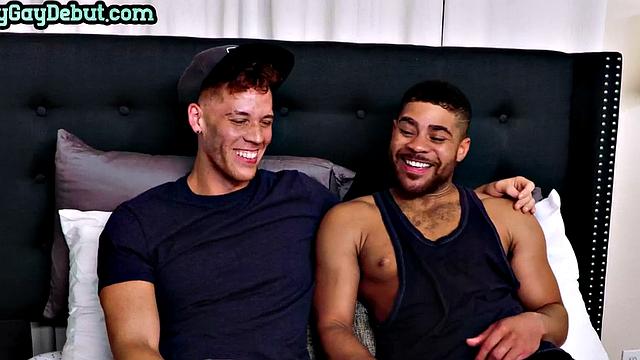 Amateur Black jock fucked by white stud on casting