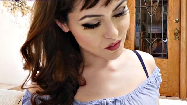 Kinky tattooed MILF rides her man's cock while cuckold hubby watches in awe