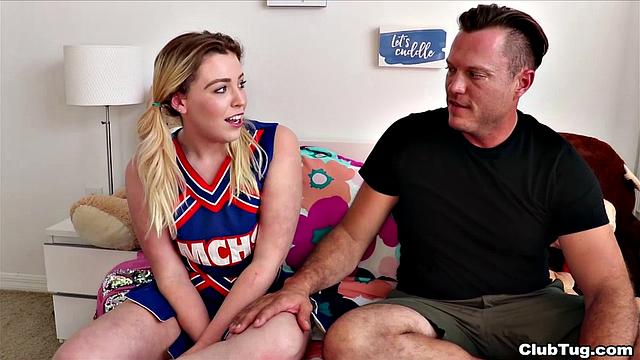 Cheerleader Milks Cock