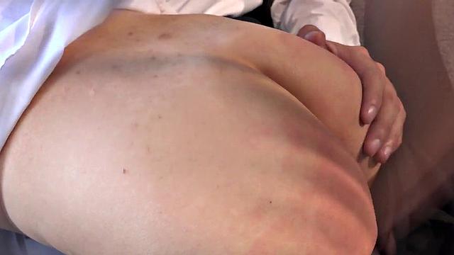 Spanking DILF fucks 21yo Latino in college uniform