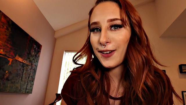 MILF beauty stepmom rides stepson in POV session