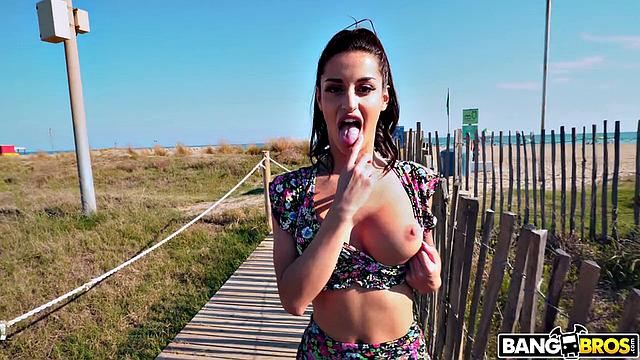 Natasha Wild in Public