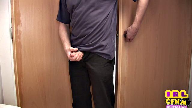 Euro CFNM 21yo uniform gets pussypounded