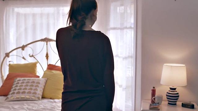 Shemale busty babe fucks cocksucking GF in pussy