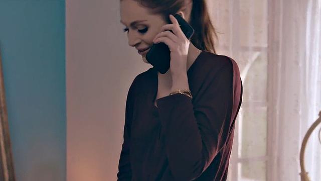 Shemale busty babe fucks cocksucking GF in pussy