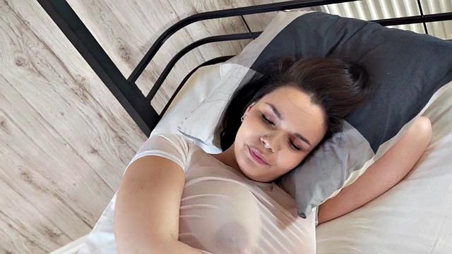 Big booty hostel bae banged in doggystyle after fingering