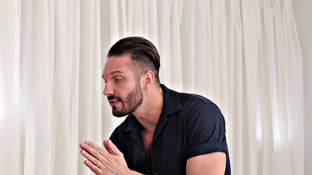 Lilly Bell fucks her friend's dad one last time before getting caught!