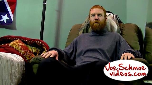 Chris can't resist a skilled blowjob from a fiery redhead guy