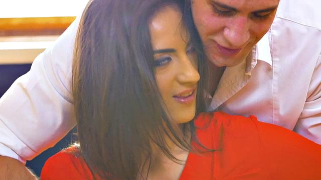 Secretary gets passionate massage from her boss