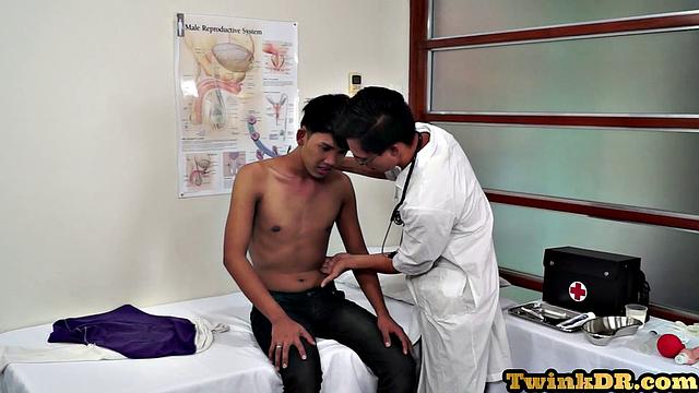 Naughty asian patient analtoyed by doctor