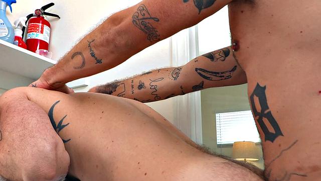 Repair Man Chris Fixes Dryer And Fucks Cute Jock - NextDoorStudios