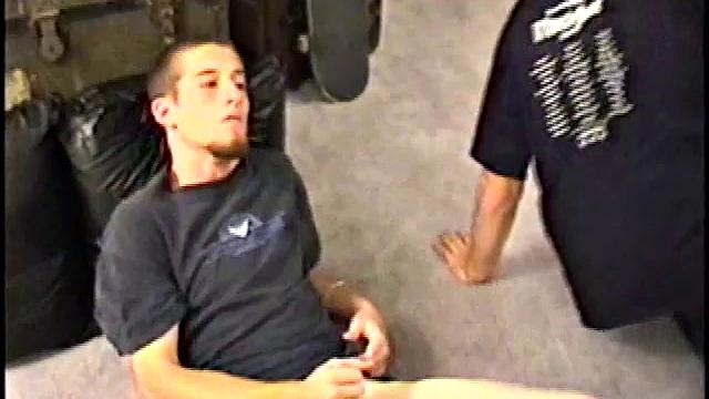 While Adam and Johnny watch porn, they get naked and begin stroking until Johnny decides to suck for the first time. From the look on Adam's face he's pretty good at it.