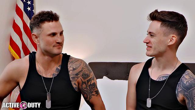 Navy Hunk Flip Fucks Twink - ActiveDuty