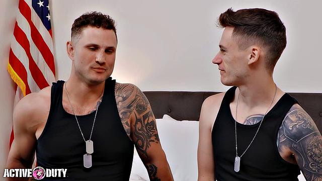 Navy Hunk Flip Fucks Twink - ActiveDuty