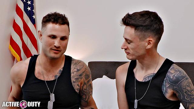 Navy Hunk Flip Fucks Twink - ActiveDuty