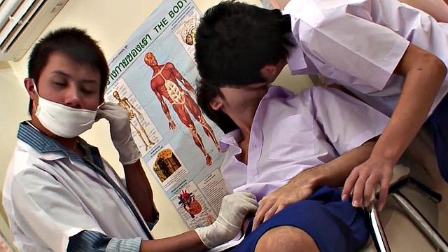 College Asian fucked in medical by nasty doctor