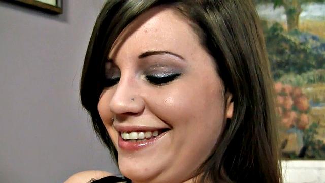 HJ babe jerks oiled POV dick and talks dirty