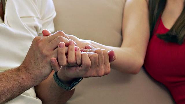 Busty MILF licked and fucked in desire by her man