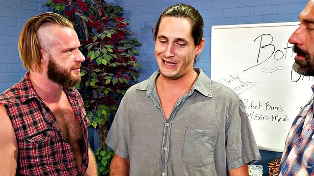 Fisting gaydaddies fist stud with hands in 3some