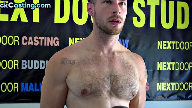 Amateur stud bareback nailed on casting by cock