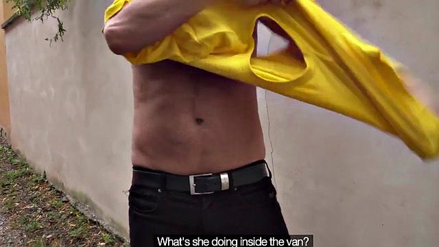 Fake priest pounding ebony slut in van