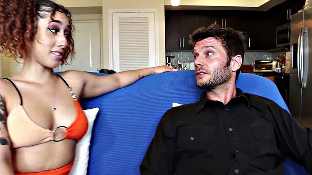 Femdom BJ babe sucks rod as she wants with no permission