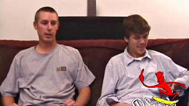 Matthew Matters and Jay Connor hook up for curious play. As clothes come off guys grab their dicks and work up boners. Hand jobs and blowjobs are the order of the day, a first for straight boy Jay.