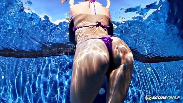 Big Tit Skinny Dip with Lana Ivans & Valory Irene