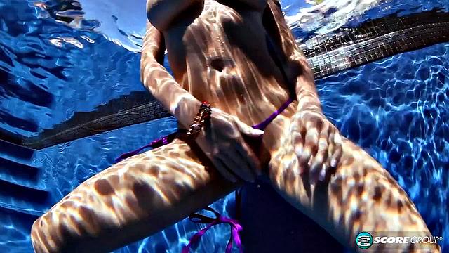 Big Tit Skinny Dip with Lana Ivans & Valory Irene