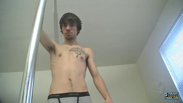 Chad Turner's Pole Dancing and Jerking Display!