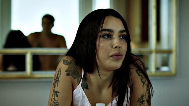 Inked bigbooty babe pussyfucked by BF for apology