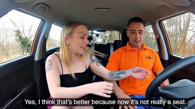 Alternative pierced slut pleases instructors cock