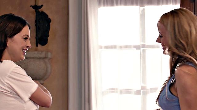 MOMMY'S GIRL - Caring Teen Maddy May Gives Her Stepmom Pristine Edge More Than A Pillow Fight