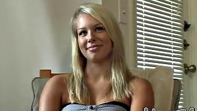 Kissing lesbians do a POV striptease for the camera