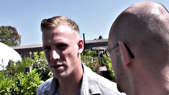 Inked mature skank fucking two dicks