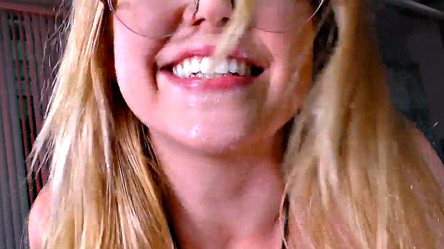 21yo GF smokes and jerks POV rod while talking dirty