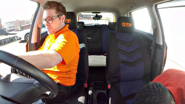 British babe Amber Jayne goes deep on Longwood in this POV car sex video