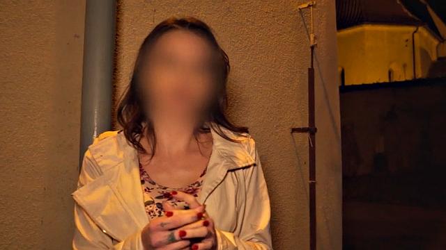 Picked up bae in stockings riding cock in van