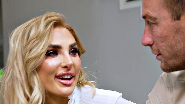 Sexy blonde Kenzie Anne gets naughty and hooks up with a married man