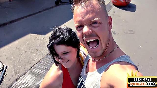 Big public babe analdrilled outdoors