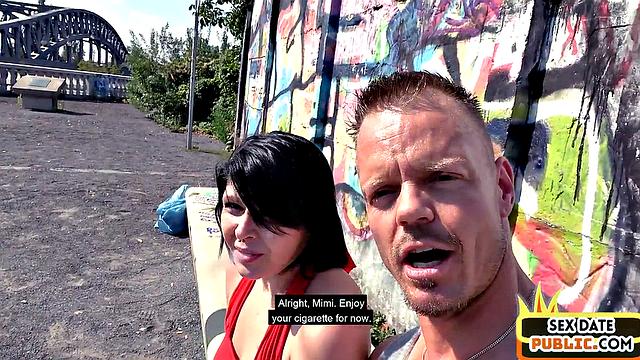 Big public babe analdrilled outdoors